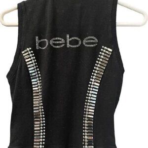 bebe Vest Jacket-Rare Vintage Bling Bling